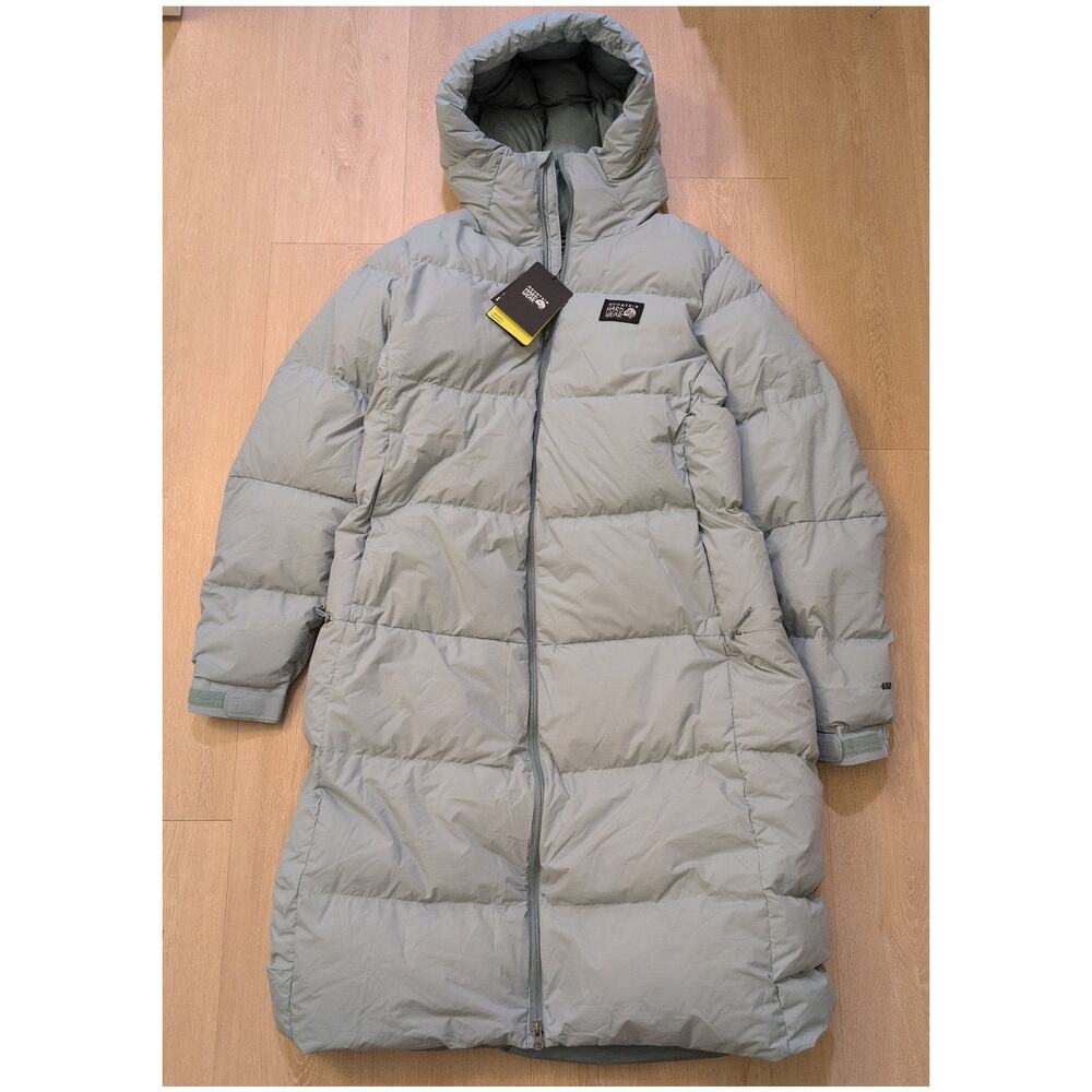 Mountain Hardwear Nevadan Women's XL 650 Down Long Coat Parka‎ Light Blue